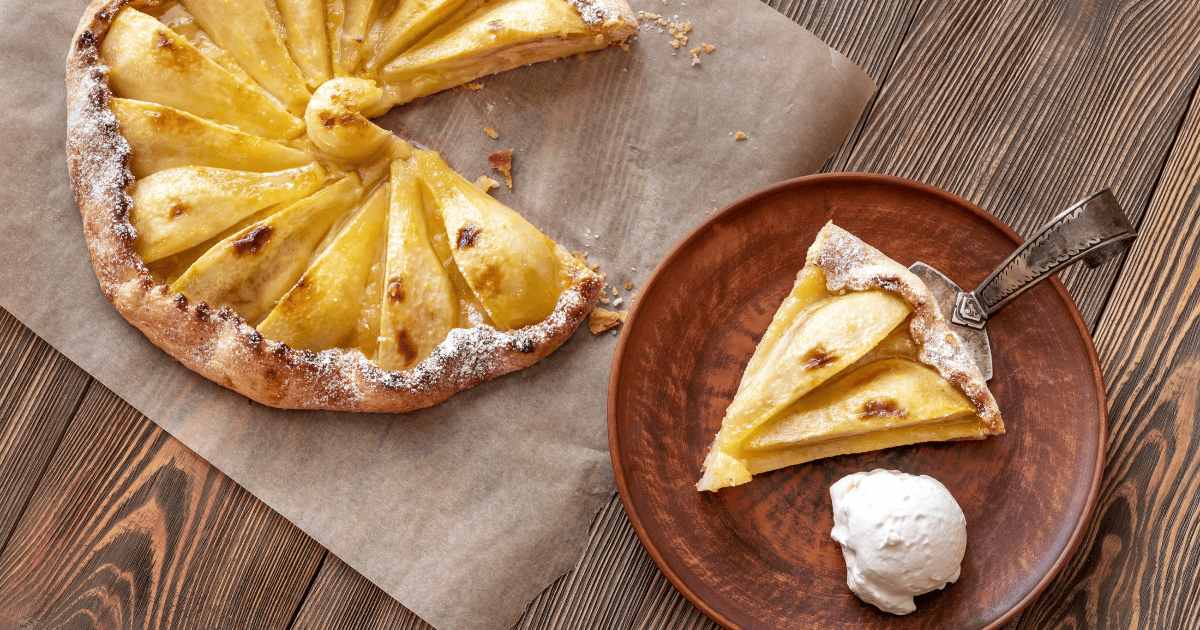 Book Blog Images - Pear and Ginger Tart