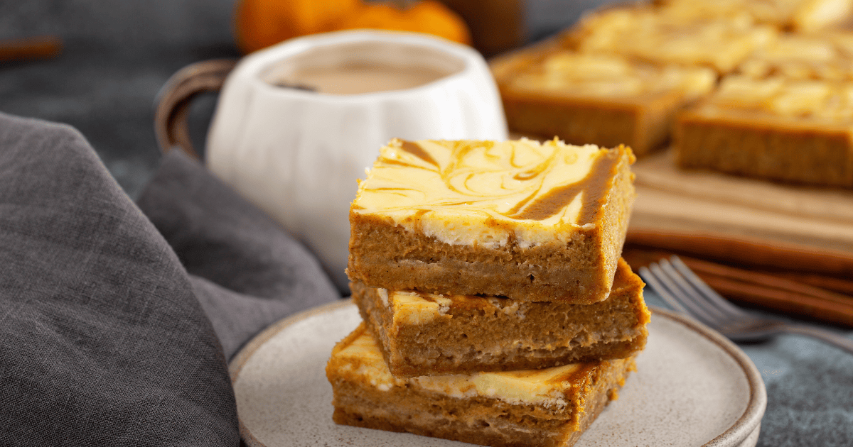 Book Blog Images - Pumpkin Cheesecake Bars