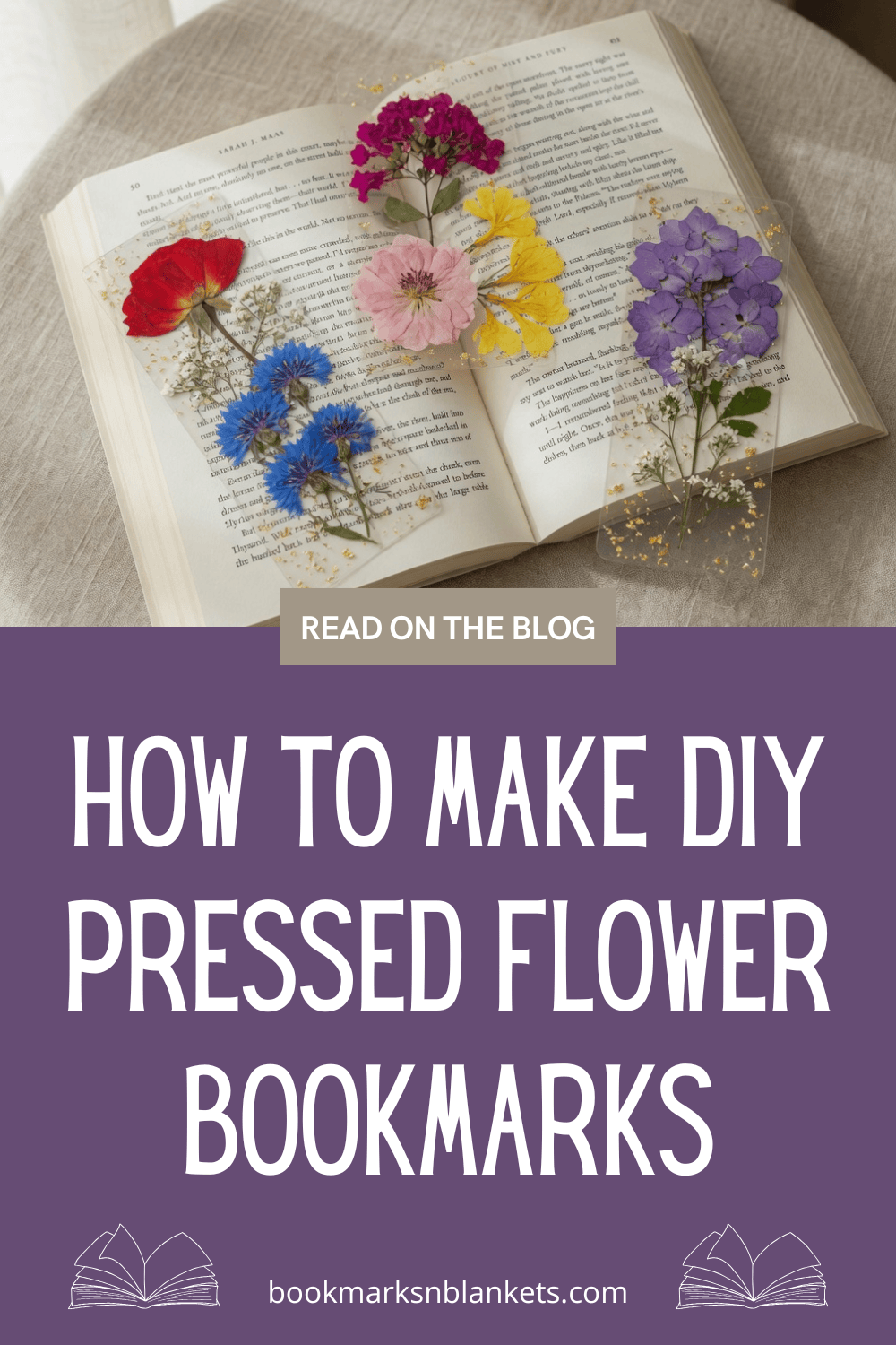 How to Make DIY Pressed Flower Bookmarks